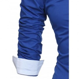 TURNDOWN COLLAR PANEL DESIGN FORMAL SHIRT (CADETBLUE)