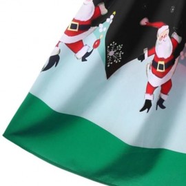 CHRISTMAS PLUS SIZE MIDI SWING SKIRT (BLACK)