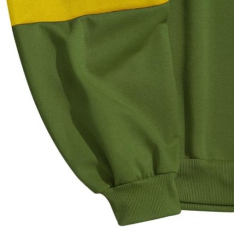 COLOR BLOCK MENS HOODIE (GREEN)