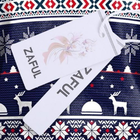 STYLISH HOODED LONG SLEEVE PRINTED POCKET WOMEN HOODIE (BLUE)