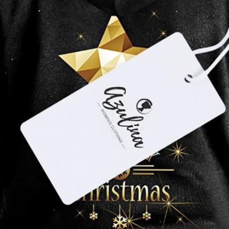 TRENDY LONG SLEEVE MERRY CHRISTMAS PRINT WOMEN HOODIE (BLACK)