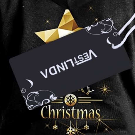 TRENDY LONG SLEEVE MERRY CHRISTMAS PRINT WOMEN HOODIE (BLACK)
