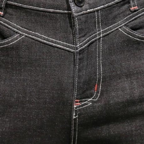 ZIPPER FLY POCKET DESIGN HAREM JEANS (BLACK)