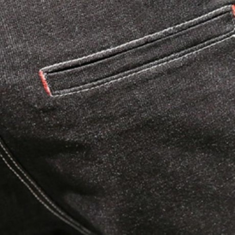 ZIPPER FLY POCKET DESIGN HAREM JEANS (BLACK)