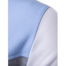 KANGAROO POCKET ZIP UP COLOR BLOCK HOODIE (GRAY)