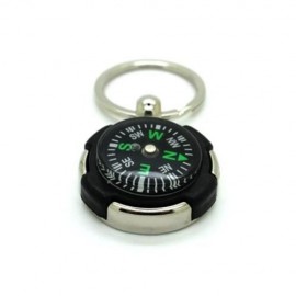 CREATIVE TYRE STYLE COMPASS KEY CHAIN (BLACK)