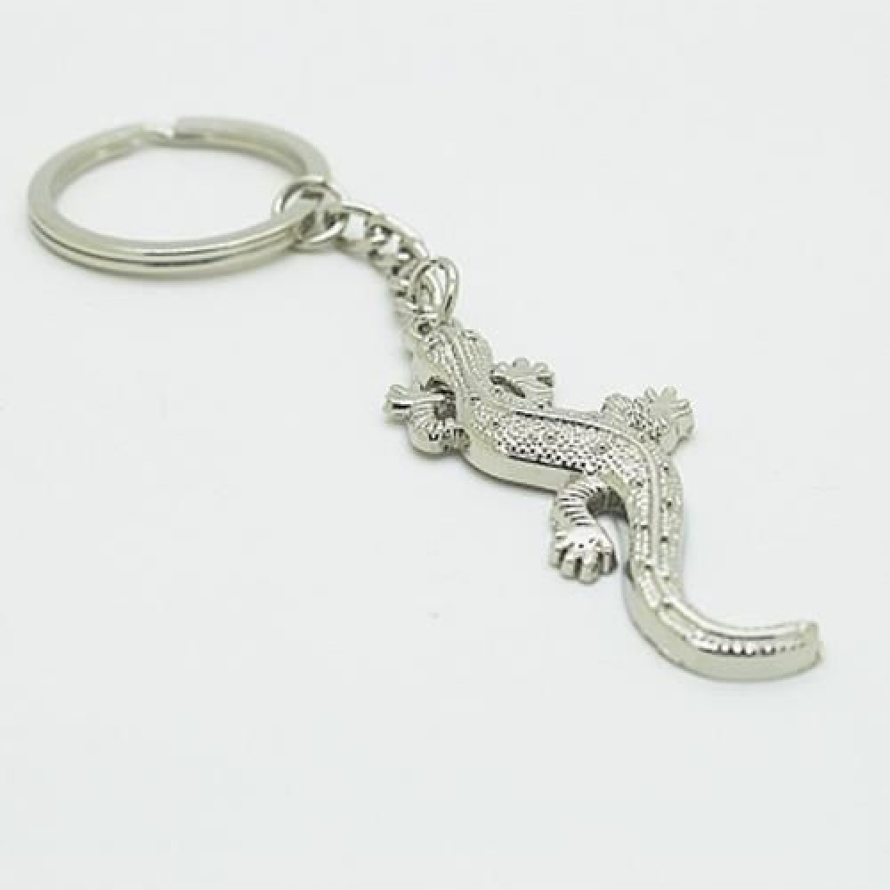 CREATIVE LIZARD PENDANT KEY CHAIN (SILVER)