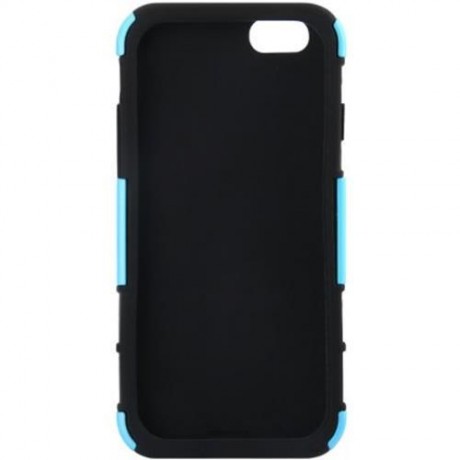 PC AND SILICONE PROTECTIVE CASE COVER WITH STAND FOR IPHONE 6 4.7 INCH SCREEN (BLUE)