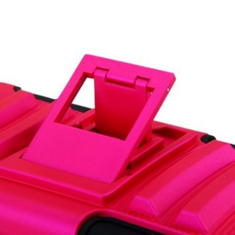 PC AND SILICONE PROTECTIVE CASE COVER WITH STAND FOR IPHONE 6 4.7 INCH SCREEN (ROSE MADDER