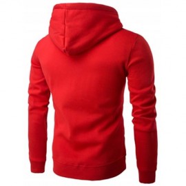KANGAROO POCKET FULL ZIP FLOCKING HOODIE (BLACK)