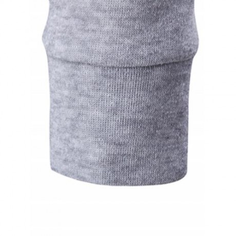 KANGAROO POCKET FULL ZIP FLOCKING HOODIE (GRAY)