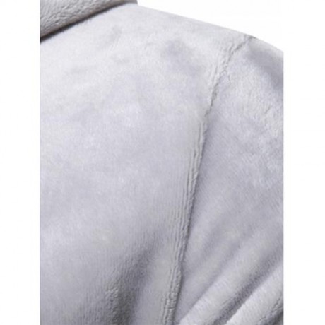 KANGAROO POCKET VELVET HOODIE WITH SLEEVE POCKET (BLACK)