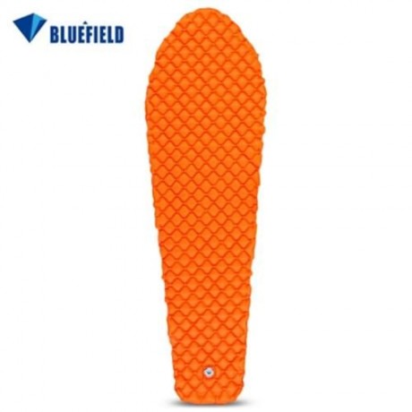 BLUEFIELD MUMMY CAMPING MAT PAD BED SLEEPING AIR MATTRESS (ORANGE)