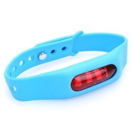 ADJUSTABLE SILICONE BAND MOSQUITO REPELLENT WRISTBAND (BLUE)