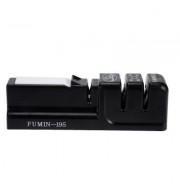 Household Kitchen Scissors Knife Sharpener Kitchen Tools (BLACK)