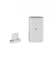Reversible Magnetic Micro USB to Micro USB Adapter for Charging and Transfer Data (SILVER)