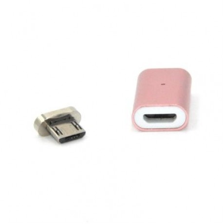 Reversible Magnetic Micro USB to Micro USB Adapter for Charging and Transfer Data (ROSE GO