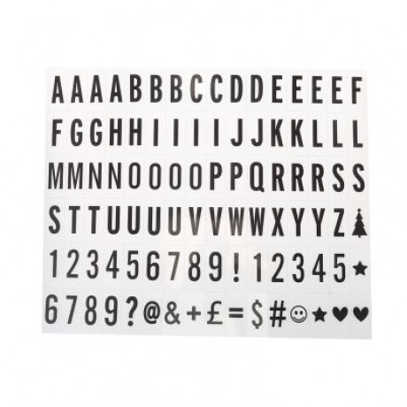 LED Color Changing DIY Letter Combination Light Box (BLACK)
