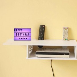LED Color Changing DIY Letter Combination Light Box (BLACK)