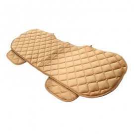 Universal Winter Automobile Seating Mats Car Seat Pads 3pcs (KHAKI)