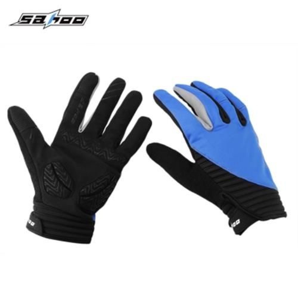 SAHOO PAIRED UNISEX TOUCHABLE SCREEN CYCLING GLOVES (BLUE)
