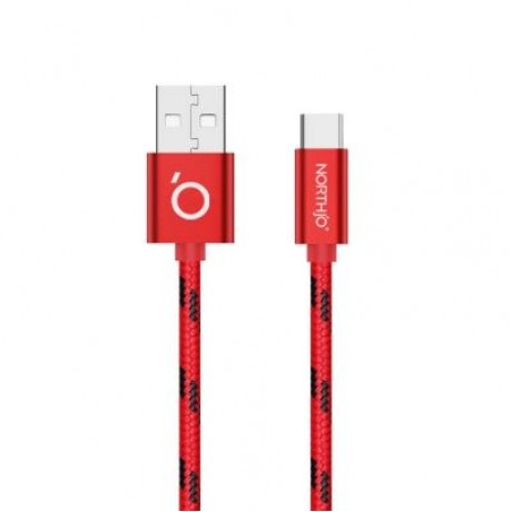 NORTHJO Type-C to USB Charging Data Cable - 1M (RED)