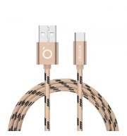NORTHJO Denim Type-C to USB Charging Data Cable 1M (GOLDEN)