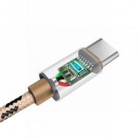 NORTHJO Denim Type-C to USB Charging Data Cable 1M (GOLDEN)