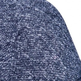 KNITTED DROP SHOULDER DRAWSTRING PULLOVER HOODIE (CADETBLUE)