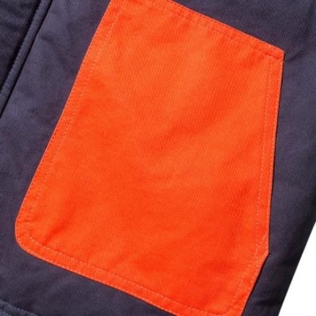 COLOR BLOCK PANEL ZIP UP PADDED JACKET (JACINTH)