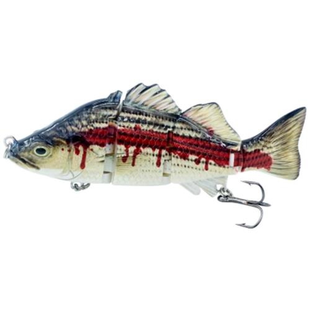 ABS MATERIAL 4 SECTION SWIMBAIT HARD MULTI JOINTED FISHING LURE BAIT FOR BASS TROUT FISHIN ABS MATERIAL 4 SECTION SWIMBAIT HARD MULTI JOINTED FISHING LURE BAIT FOR BASS TROUT FISHIN