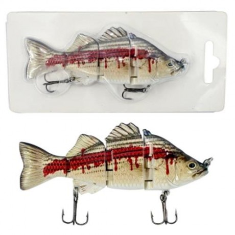 ABS MATERIAL 4 SECTION SWIMBAIT HARD MULTI JOINTED FISHING LURE BAIT FOR BASS TROUT FISHIN