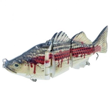 ABS MATERIAL 4 SECTION SWIMBAIT HARD MULTI JOINTED FISHING LURE BAIT FOR BASS TROUT FISHIN