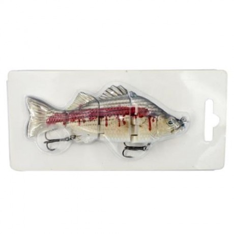 ABS MATERIAL 4 SECTION SWIMBAIT HARD MULTI JOINTED FISHING LURE BAIT FOR BASS TROUT FISHIN