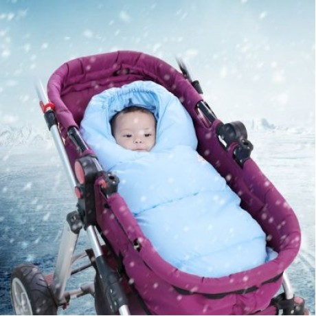 Baby Stroller Sleeping Bag Warm Quilt Blanket Wrap Sleep Sack (RED)