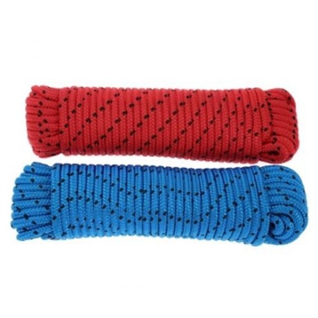 8MM HIGH STRENGTH WOVEN ROPE FOR OUTDOOR CLIMBING (RED)
