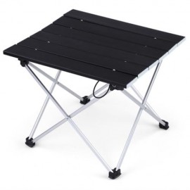 OUTLIFE LIGHTWEIGHT ALUMINUM ALLOY MINI FOLDING TABLE (BLACK)