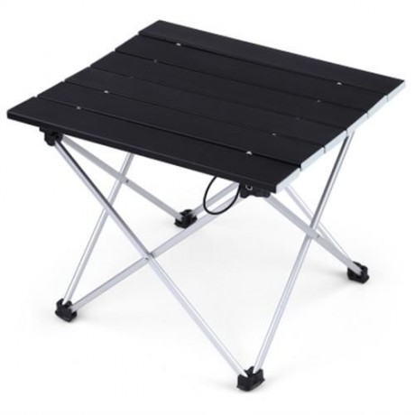 OUTLIFE LIGHTWEIGHT ALUMINUM ALLOY MINI FOLDING TABLE (BLACK)