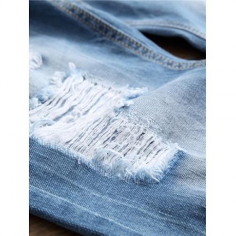 WASHED DESTROYED JEANS (CLOUDY)