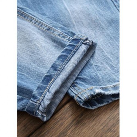WASHED DESTROYED JEANS (CLOUDY)