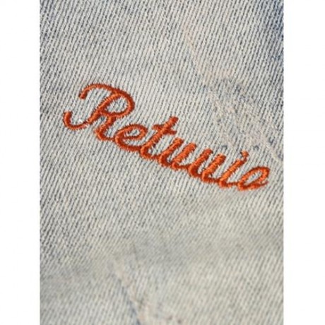 GRAPHIC ROSE EMBROIDERED BLEACHED RIPPED JEANS (BLUE)