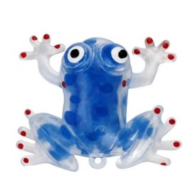 NOVELTY 6CM BEAD STRESS BALL STICKY SQUEEZE FROGS SQUEEZING STRESS RELIEF TOY 4 COLORS (BL