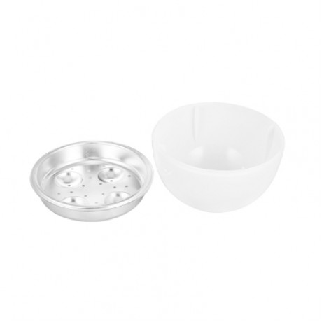 Kitchen Egg Steamer Microwave Oven Supplies Cooker Tool (WHITE)