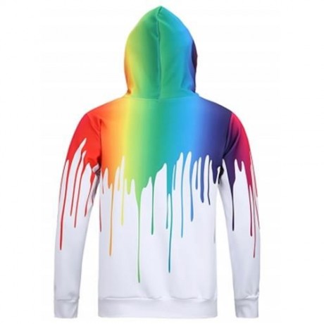 DRIP PAINT 3D PRINT PULLOVER HOODIE (COLORMIX)