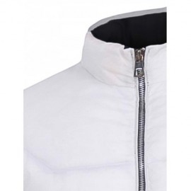 ZIP UP TWO TONE PADDED JACKET (BLACK)