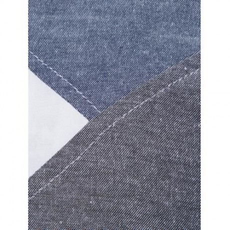 TURNDOWN COLLAR COLOR BLOCK PANEL SHIRT (COLORMIX)
