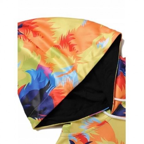 COLORMIX LION PRINT KANGAROO POCKET HOODIE (COLORMIX)