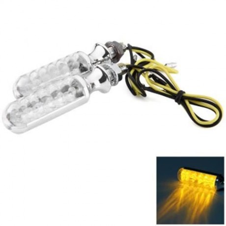 12V 12 LEDS TURN SIGNAL LIGHT CORNERING LAMP BLINKER FOR MOTORCYCLE MOTORBIKE - 2PCS