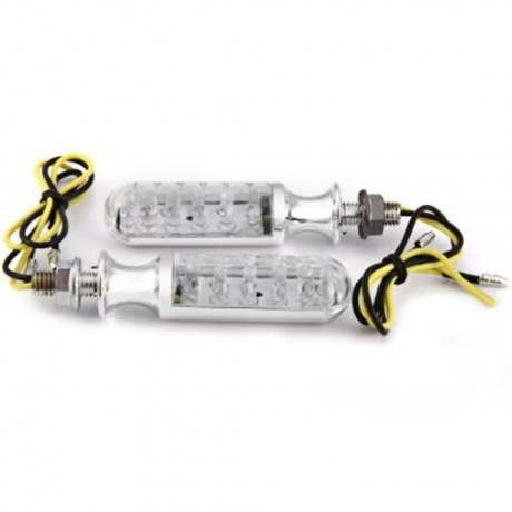 12V 12 LEDS TURN SIGNAL LIGHT CORNERING LAMP BLINKER FOR MOTORCYCLE MOTORBIKE - 2PCS
