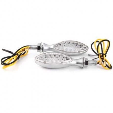 12V 0.3W 12 LEDS TURN SIGNAL LIGHT CORNERING LAMP BLINKER FOR MOTORCYCLE MOTORBIKE - 2PCS